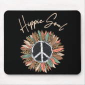 Hippie Soul Peace Signature Sonnenblume Mousepad (Vorne)