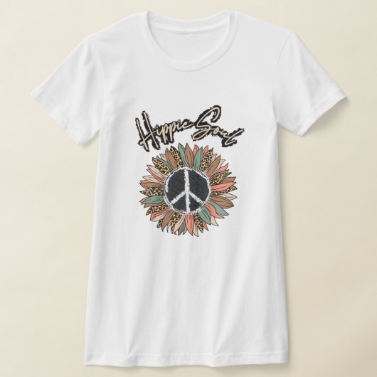 Hippie Soul Peace Signature Sonnenblume T-Shirt (Ablage )