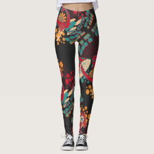 Hippie Soul Trip Sommer Vintag Pilz Leggings