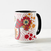 Hippie Soul Trip Sommer Vintag Pilz Tasse (VorderseiteRechts)