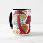 Hippie Soul Trip Sommer Vintag Pilz Tasse (Vorderseite Links)