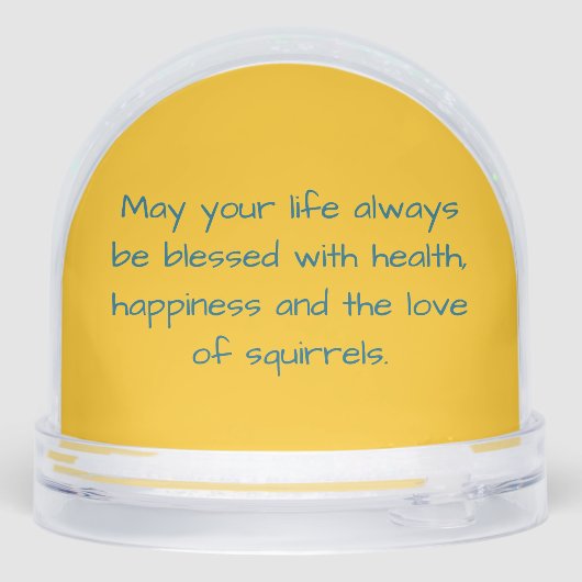 Hippie Squirrels Schneekugeln (Rückseite)