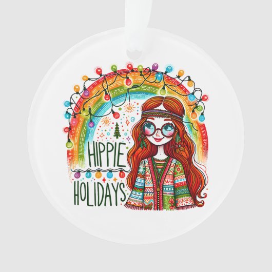 Hippie Style Groovy Ornament (Vorderseite)
