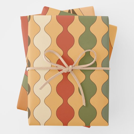 Hippie Style Retro Design Geschenkpapier Set (Beispiel)