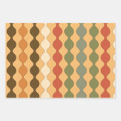 Hippie Style Retro Design Geschenkpapier Set (Vorderseite)