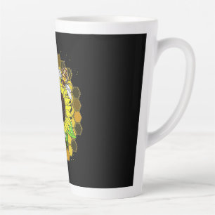 Hippie Sunflower Bees Milchtasse
