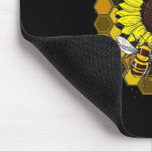 Hippie Sunflower Bees Mousepad (Ecke)