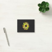 Hippie Sunflower Bees Post-it Klebezettel (Büro)
