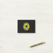 Hippie Sunflower Bees Post-it Klebezettel (Auf Schreibtisch)