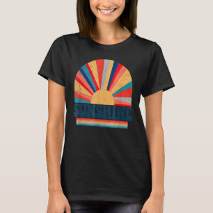 Hippie Sunshine Retro 70er Vintager Frieden und Li T-Shirt