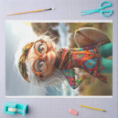 Hippie Surfin Grama Decoupage Seidenpapier (Basteln)