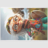 Hippie Surfin Grama Decoupage Seidenpapier (Vorderseite)