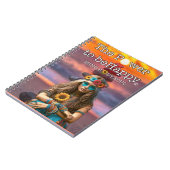 HIPPIE-THEMED NOTEBOOK NOTIZBLOCK (Linke Seite)