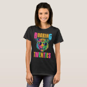 Hippie Tiger Roaring 20s Twenties Animal T-Shirt (Vorne ganz)