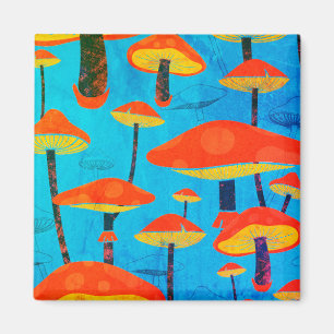 Hippie-Träumerisches Retro-Feeling Enchanting Pilz Magnet