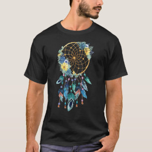 Hippie Traumfänger Boho Native American Dreamcat T-Shirt