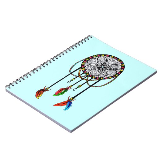 Hippie-Traumfänger Notizblock (Linke Seite)