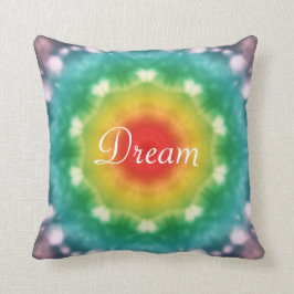 Hippie-Traumregenbogen-Typografie Kissen