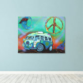 Hippie Trip Wrapped Canvas Leinwanddruck (Insitu (Holzboden))