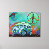 Hippie Trip Wrapped Canvas Leinwanddruck (Vorderseite)