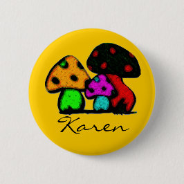 Hippie trippie Namen-Button Button