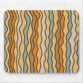 Hippie Trippy Groovy Vertical Strip 70er Muster Mousepad (Vorne)