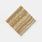 Hippie Trippy Groovy Vertical Strip 70er Muster Serviette (Ecke)
