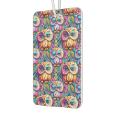 Hippie Trippy Psychedelic Colorful Owl Autolufterfrischer (Links)