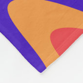 Hippie-Trippy-Retro-Hintergrundbild der 60er Jahre Fleecedecke (Ecke)