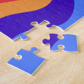 Hippie-Trippy-Retro-Hintergrundbild der 60er Jahre Puzzle (Seite)