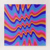 Hippie-Trippy-Retro-Hintergrundbild der 60er Jahre Puzzle (Horizontal)