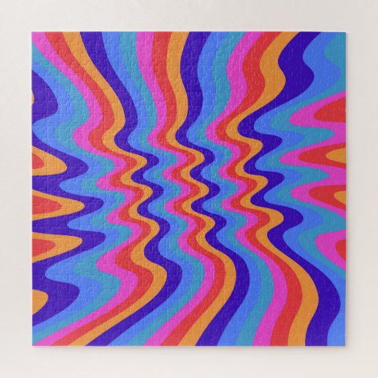Hippie-Trippy-Retro-Hintergrundbild der 60er Jahre Puzzle (Vertikal)