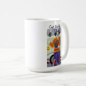 Hippie-Tuxedo-Katze Cat Daddy Kaffeetasse (VorderseiteRechts)