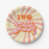 Hippie Two Groovy Pappteller (Vorderseite)