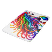 Hippie Unicorn Badematte (Schrägansicht)