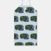Hippie Van Art Custom Gift Tag Geschenkanhänger (Rückseite)