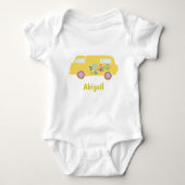 Hippie-Van Baby Strampler (Vorderseite)