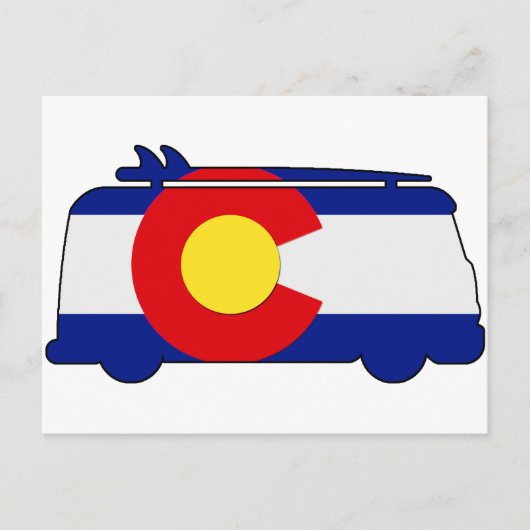 Hippie Van - Colorado Postkarte (Vorderseite)