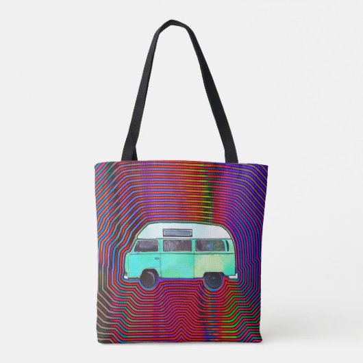 HIPPIE VAN COLORFUL TASCHE PURT (Rückseite)