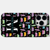 Hippie-Van-Friedenszeichen Trippy-Monogramm Case-Mate iPhone Hülle (Rückseite (Horizontal))