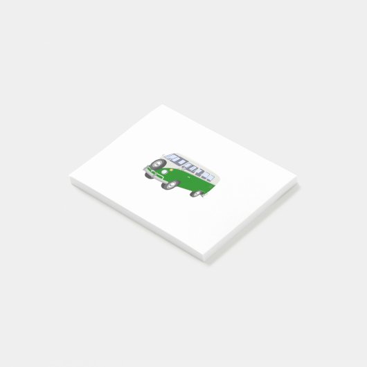 Hippie Van Green Post-it Klebezettel (angewinkelt)