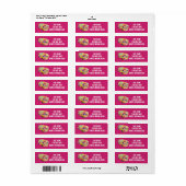 HIPPIE VAN GROOVY PINK Rücksendeadresse (Vorne)