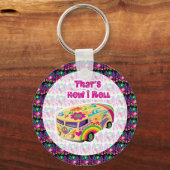 Hippie van how i roll schlüsselanhänger (Vorderseite)