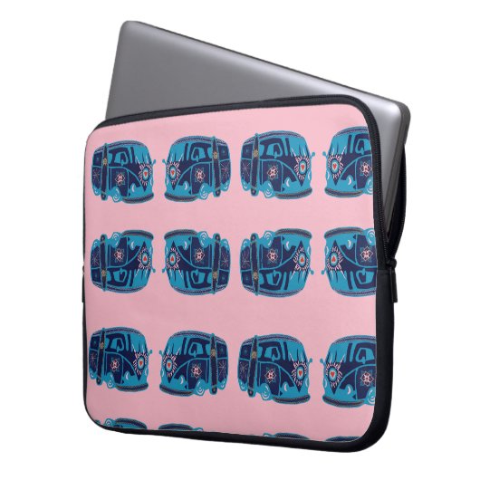 Hippie Van Laptop Sleeve (Vorderseite Links)