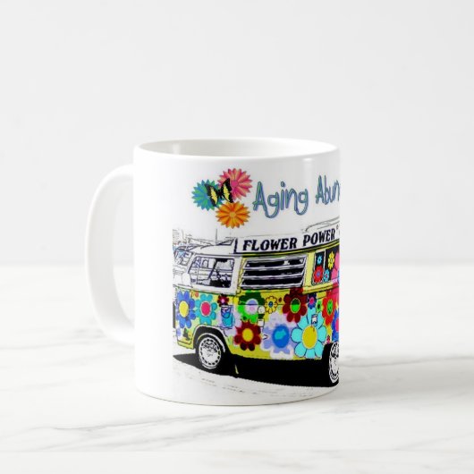 Hippie Van Mug reichlich altern Kaffeetasse (Vorderseite Links)