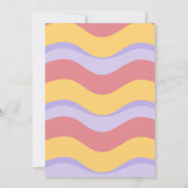 Hippie Van One Happy Camper Erster Geburtstag Einladung (Rückseite)