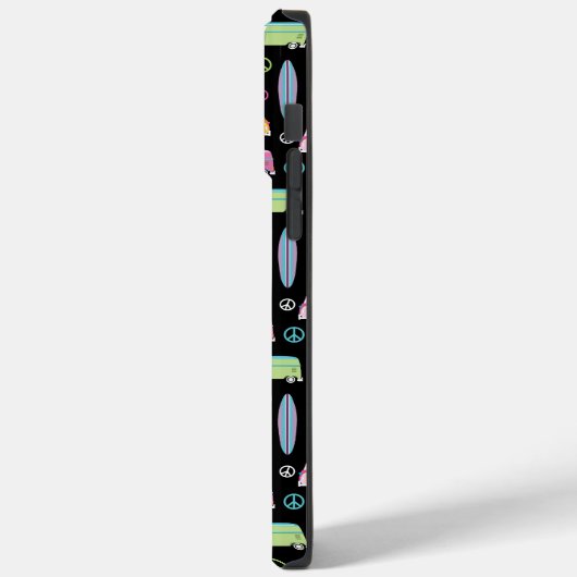 Hippie Van Peace Sign Trippy Monogram Case-Mate iPhone Hülle (Rückseite / Links)