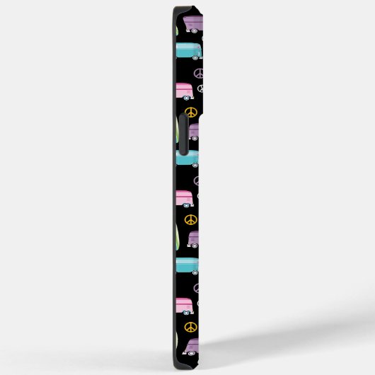 Hippie Van Peace Sign Trippy Monogram Case-Mate iPhone Hülle (Rückseite / Rechts)