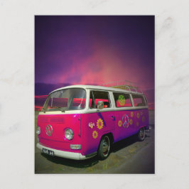 HIPPIE VAN Postcard Postkarte