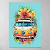 Hippie Van Poster (Vorne)